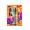 Boligrafo Cristal Fashion 1.2 blister x 8 + 2 neon Bic