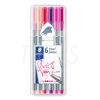 Microfibra Staedtler triplus fineliner x 6 flamingo 