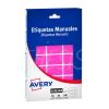 Etiquetas autoadhesivas multiuso fluo Avery  19.8 x  33.7 mm 540 etiq. Rosa (A36244)