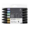 Marcadores  Promarker x  6 tonos metalicos Winsor & Newton