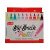 Marcadores Trabi Big Brush x 10 punta pincel coloresmarcadores  pastel