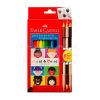 Lapices  Eco Lapiz x  12 + 3 Caras Y Colores  (112621) Faber Castell