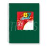 Cuaderno escolar  AB7  21 x 27  60 hojas rayado verde  (627041) Laprida