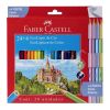 Pinturitas eco Lapiz x  24 + 4 pasteles  (116128) Faber Castell