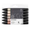 Marcadores  Promarker x  6 tonos piel 1  (0290114) Winsor & Newton