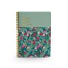 Cuaderno  A4 tapa blanda Flores Verdes Fera