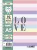 Cuaderno  A5 Cartone 90 g  90 hojas  Rainbow rayado  (73175) Rome