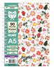 Cuaderno  A5 Cartone 90 g  90 hojas  Flores rayado  (73155) Rome