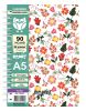 Cuaderno  A5 Cartone 90 g  90 hojas  Flores cuadriculado  (73155/2) Rome