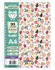 Cuaderno  A4 Cartone 90 g  90 hojas  Flores cuadriculado  (73154/2) Rome