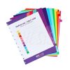 Separadores grande color x 10 divisiones Cuaderno Inteligente