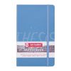 Cuaderno 140 g 13 x 21  80 hojas azul laguna Talens Art Creation