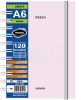 Libreta A6 Fresh 70 g 120 hojas rayado 3466 rosa Rideo