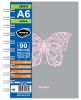 Libreta A6 Butterfly 90 g 90 hojas rayado 3446 gris Rideo