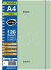 Cuaderno A4 Fresh 70 g 120 hojas rayado (3464) verde Rideo