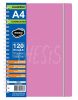 Cuaderno A4 Fresh 70 g 120 hojas cuadriculado (3464/2) fucsia Rideo