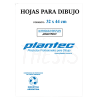 Papel dibujo 32  x 44 106 g x10 hojas (5522) Plantec