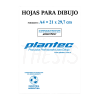 Papel dibujo A4 106 g X 10 hojas (5502) Plantec