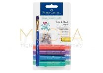 Crayon Faber Castell Gelatos acuarelable x  6 Metalico 