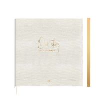 Cuaderno Journal Love tela satinada perla 21 x 21 cm (998043) FW