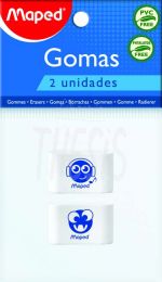 Gomas  Plast Soft Essentials Bl X 2  112912 Maped
