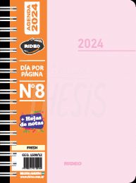 Agenda 2024  n 8 diaria con espiral Fresh  1508/12 Rideo